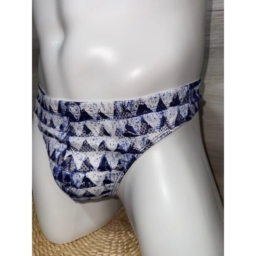 CosaBella Men's Printed Lace G-String Thong Sexy Sheer Designer Underwear S‎ NEW